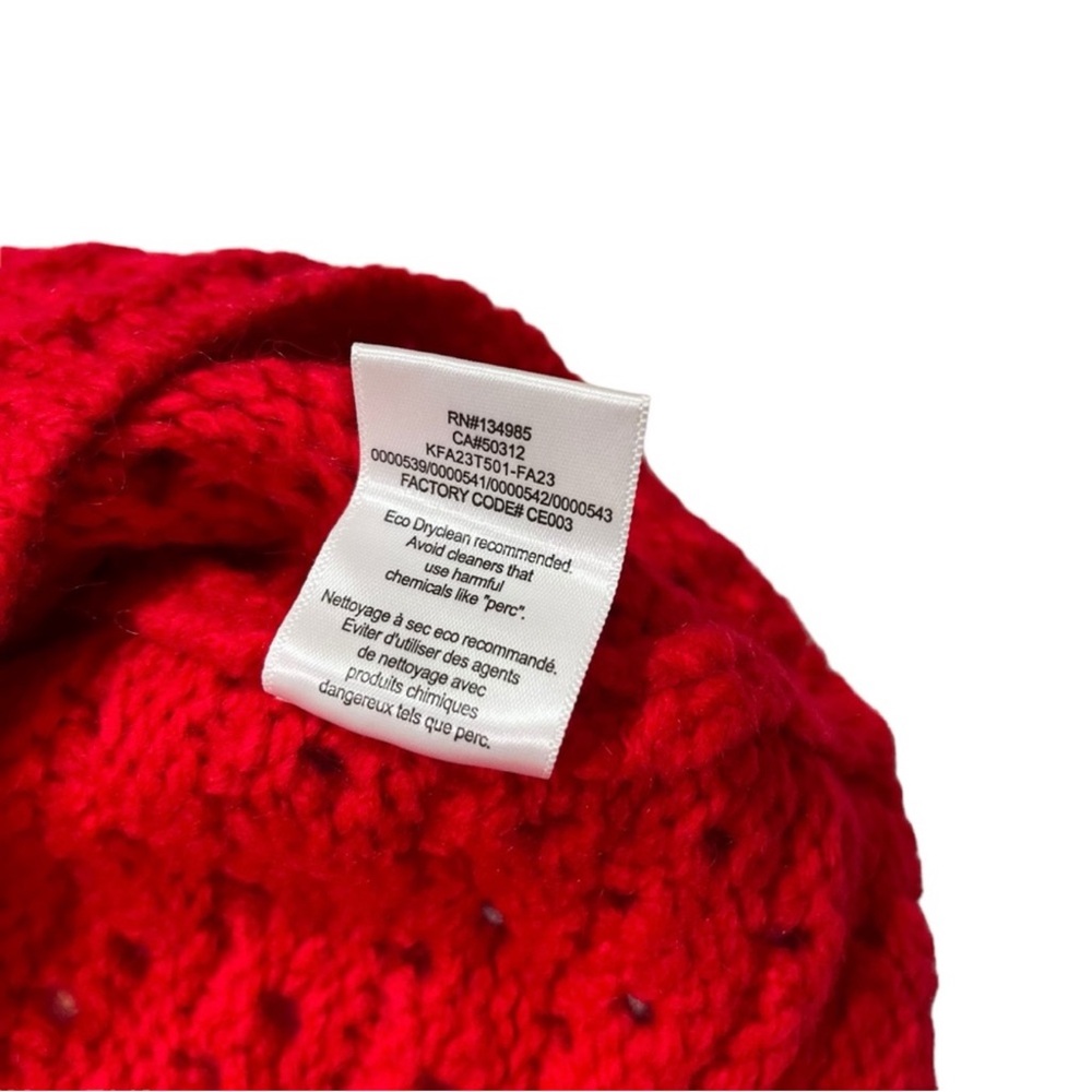 For Love and Lemon Red Sweater with Bow Accents - Picture 5 of 5